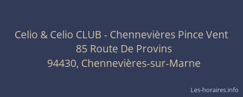 Celio & Celio CLUB - Chennevières Pince Vent