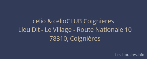 celio & celioCLUB Coignieres