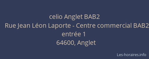 celio Anglet BAB2