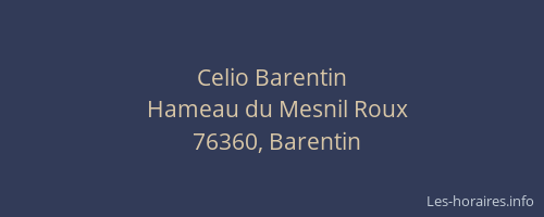 Celio Barentin