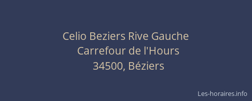 Celio Beziers Rive Gauche