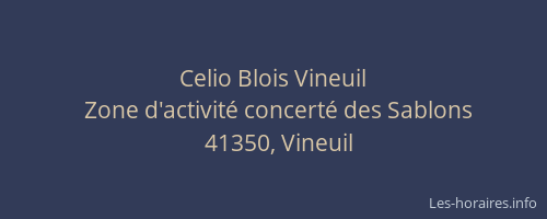 Celio Blois Vineuil
