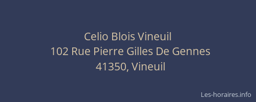 Celio Blois Vineuil