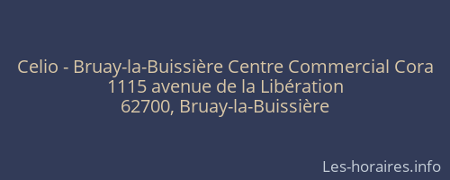 Celio - Bruay-la-Buissière Centre Commercial Cora