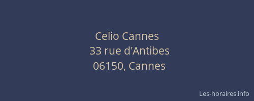 Celio Cannes