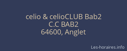 celio & celioCLUB Bab2