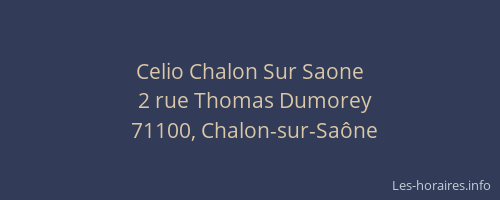 Celio Chalon Sur Saone