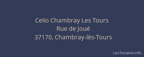 Celio Chambray Les Tours