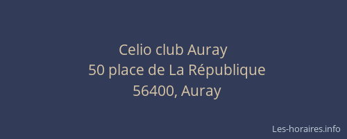Celio club Auray