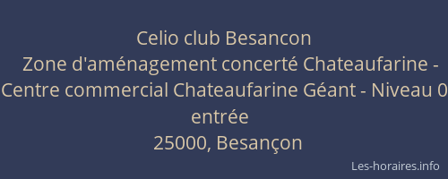 Celio club Besancon