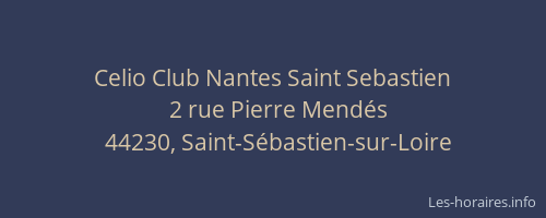 Celio Club Nantes Saint Sebastien