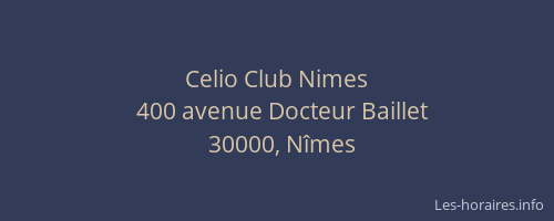 Celio Club Nimes