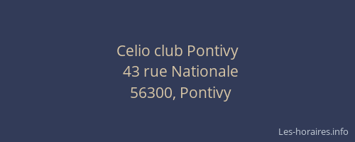 Celio club Pontivy