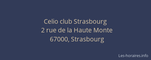 Celio club Strasbourg