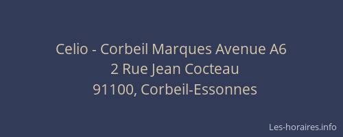 Celio - Corbeil Marques Avenue A6