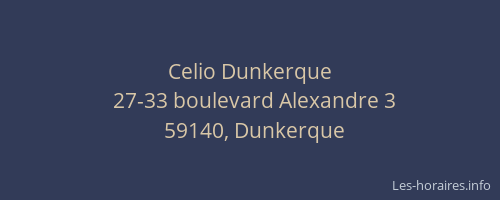 Celio Dunkerque
