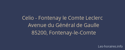 Celio - Fontenay le Comte Leclerc