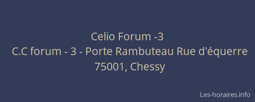 Celio Forum -3