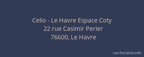 Celio - Le Havre Espace Coty