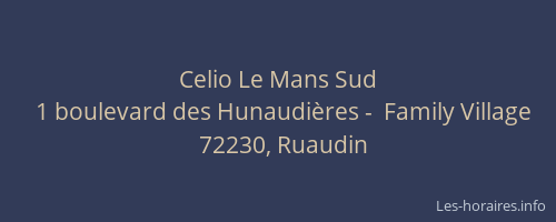 Celio Le Mans Sud
