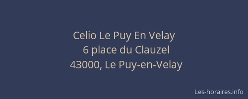 Celio Le Puy En Velay
