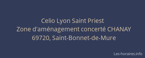 Celio Lyon Saint Priest