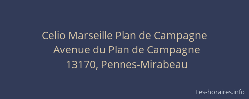 Celio Marseille Plan de Campagne