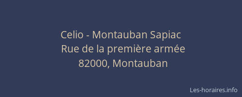 Celio - Montauban Sapiac