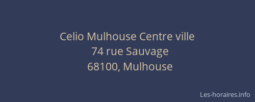 Celio Mulhouse Centre ville