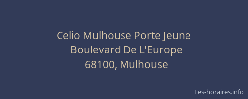 Celio Mulhouse Porte Jeune