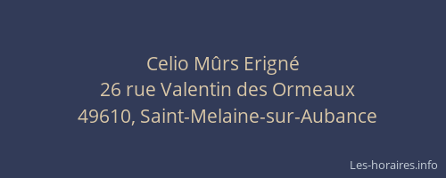 Celio Mûrs Erigné
