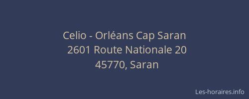 Celio - Orléans Cap Saran