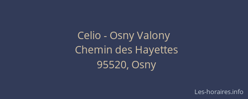 Celio - Osny Valony