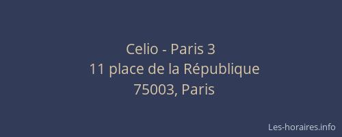 Celio - Paris 3
