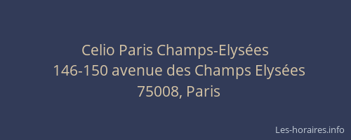 Celio Paris Champs-Elysées