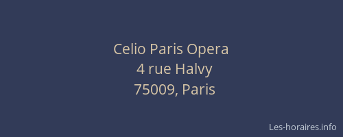 Celio Paris Opera