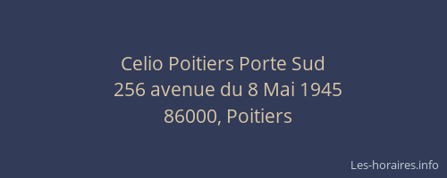 Celio Poitiers Porte Sud