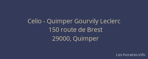 Celio - Quimper Gourvily Leclerc
