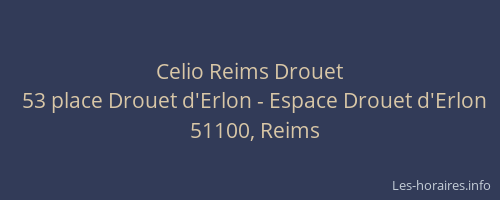 Celio Reims Drouet