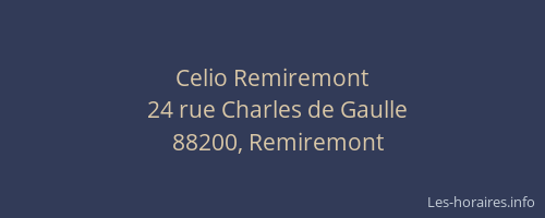 Celio Remiremont