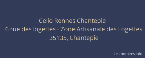 Celio Rennes Chantepie
