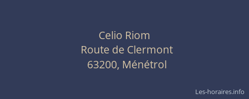 Celio Riom