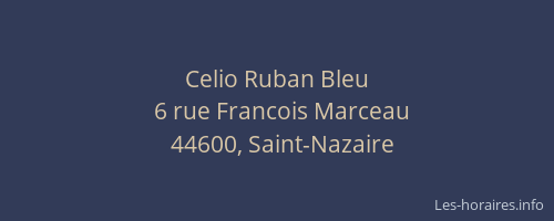 Celio Ruban Bleu