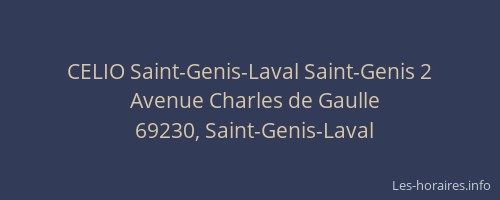 CELIO Saint-Genis-Laval Saint-Genis 2