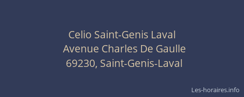 Celio Saint-Genis Laval