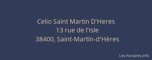 Celio Saint Martin D'Heres