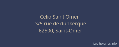 Celio Saint Omer