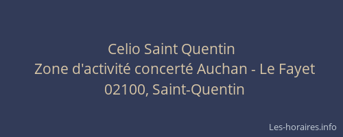 Celio Saint Quentin