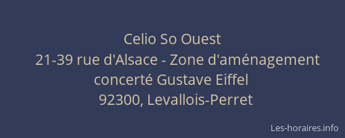 Celio So Ouest