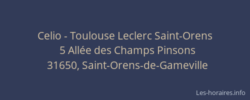 Celio - Toulouse Leclerc Saint-Orens